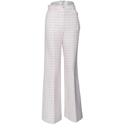 Palazzo broek (Roze, Wit) van Sandro Katoen, Polyester