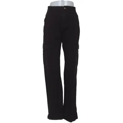 Cargo pants (Black) from Stradivarius Cotton