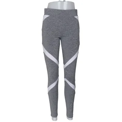 Sports tights (Gray, White) from Bubbleroom Sport Elastane, Polyester
