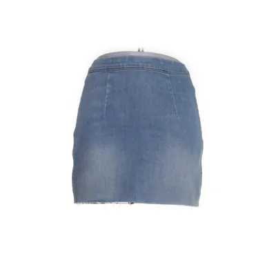 Jeanskjol (Blå) från Reformation Jeans Ekologisk bomull, Elastan