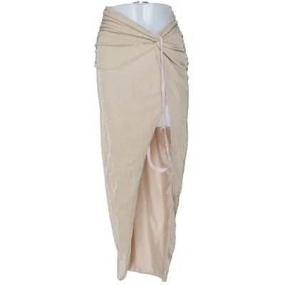 Kjol (Beige) från Oh Polly Elastan, Metallfiber, Polyamid, Polyester