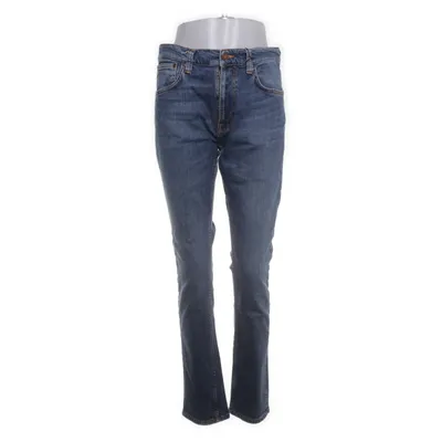 Spijkerbroek (Blauw) van Nudie Jeans Katoen, Elastaan