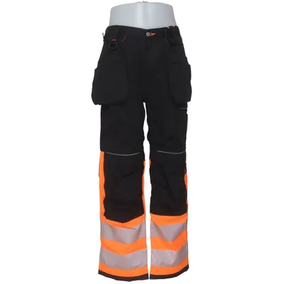 Work pants (Black, Orange) from Portwest Cotton, Polyester
