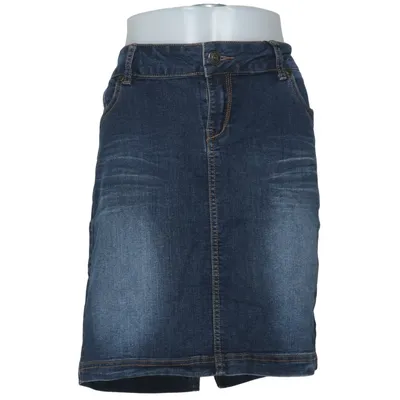 Jeansnederdel (Blå) fra Multiblu Bomuld, Elastan, Polyester