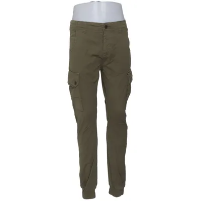 Cargo broek (Groen) van Jack & Jones Jeans Intelligence Katoen, Elastaan