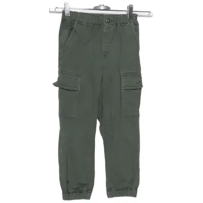 Pantalon cargo (Vert) de Uniqlo Kids Coton, Élasthane, Polyester