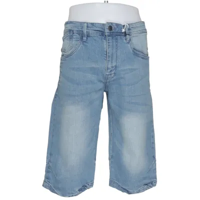 Denim shorts (Blauw) van Denim Day Katoen, Elastaan