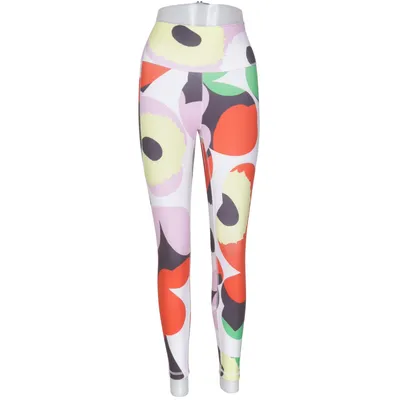 Träningstights (Vit, Flerfärgad) från Adidas x Marimekko Elastan, Återvunnen polyester