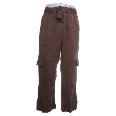 Cargo pants (Brown) from Zara Viscose, Nylon