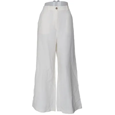 Palazzobyxor (Vit) från H&M Bomull, Linne, Polyester, Viskos