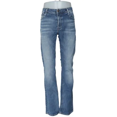 Jeans (Blå) från Jack & Jones Jeans Intelligence Bomull, Elastan, Skinn