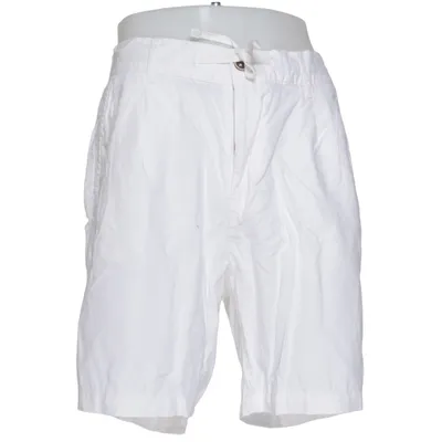 Korte broek (E22R05-1620-Bianco) van Dan John Katoen, Linnen