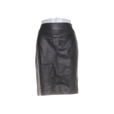 Leren rok (Zwart) van Repeat Luxury Polyester, Leer