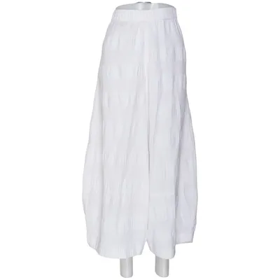 Pantalon patte d'éléphant (Blanc) de She's Crazy