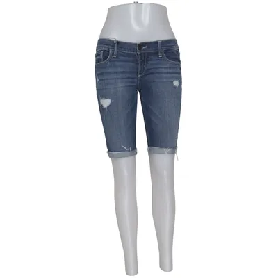 Denim shorts (Blue) from Abercrombie & Fitch Cotton, Elastane