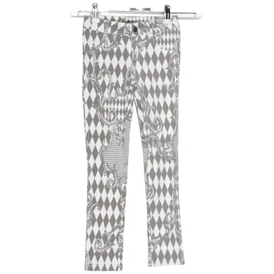 Jean (Blanc, Gris) de Frankie & Liberty Coton, Élasthane