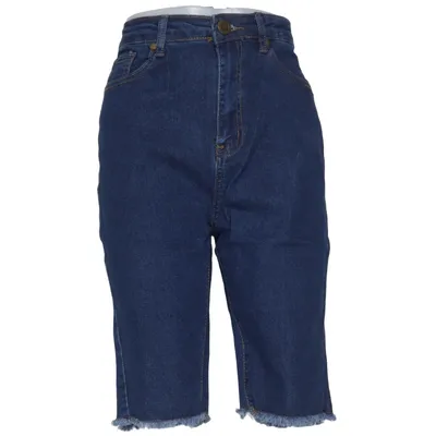 Denim shorts (Blue) from Boohoo Blue Cotton, Elastane, Polyester