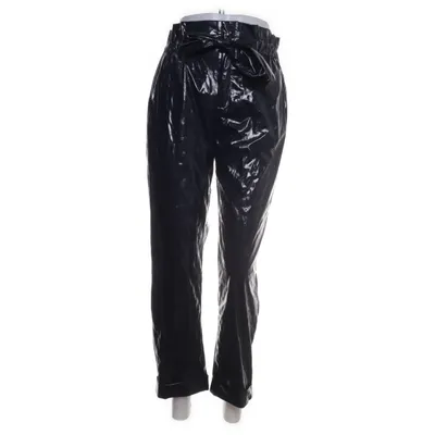 Lackbyxor (Blå) från Mango Casual Polyester, Polyuretan, Bomull