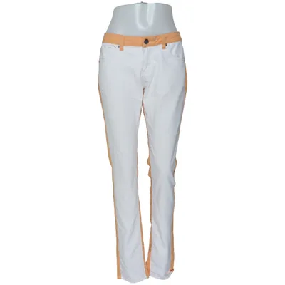 Jean (Blanc, Orange) de Hybrid Coton, Élasthane, Polyester