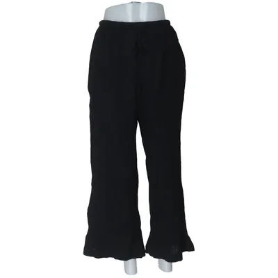Pantalon patte d'éléphant (Noir) de Next Petite Coton, Lin