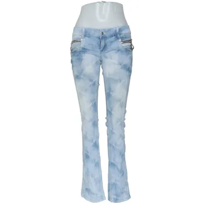 Jeans (Blå, Silverfärgad, Vit, Flerfärgad) från Miss Capri Bomull, Elastan