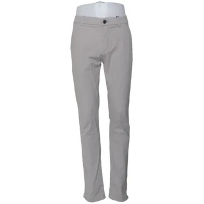 Chinos (Grijs) van Lindbergh White Katoen, Elastaan