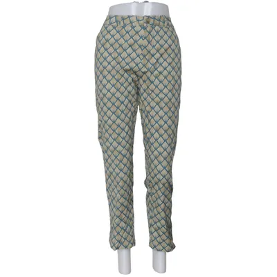 Pants (Blue, Beige) from Sarah John Cotton, Elastane
