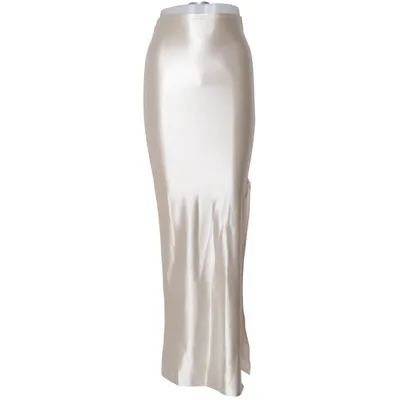 Jupe longue (Beige) de PrettyLittleThing Élasthane, Polyester