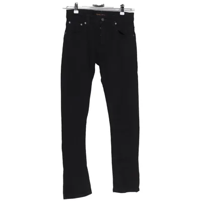 Spijkerbroek (Zwart) van Nudie Jeans Katoen, Elastaan