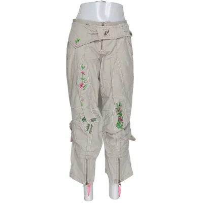 Pants (Beige, Multicolored) from Marithé + François Girbaud Cotton