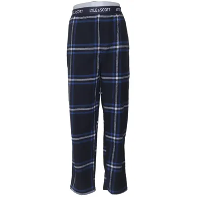 Pyjama broek (Blauw, Zwart, Grijs) van Lyle & Scott Katoen, Polyester