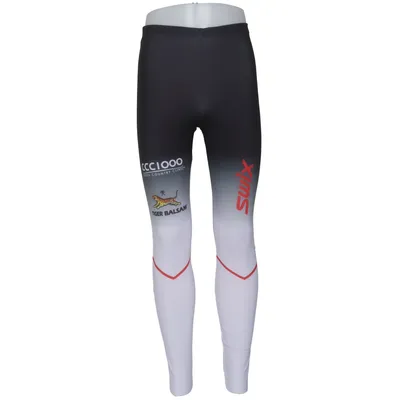 Sports tights (Black, White, Red) from Swix Elastane, Polyester