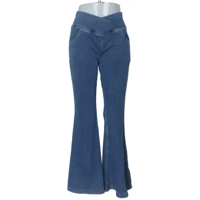 Jeans (Blå) från Halara Bomull, Elastan, Polyester