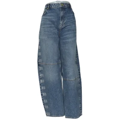 Jeans (Blå, Vit) från Ganni Ekologisk bomull