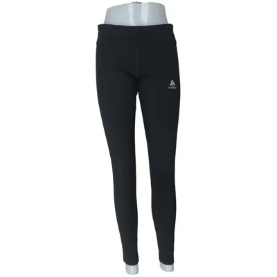 Træningsleggings (Sort) fra Odlo Elastan, Polyamid, Genanvendt polyester