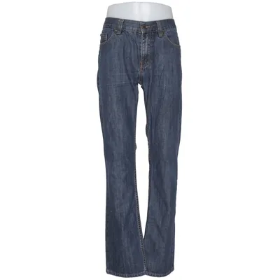 Spijkerbroek (Blauw) van 1953 Denim Brand Katoen, Leer