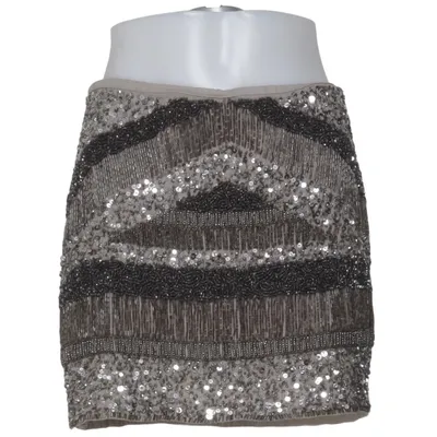 Kjol (Grå, Silverfärgad) från Zara Woman Polyester