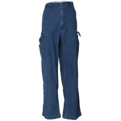 Cargohose (Blau) von Uniqlo Baumwolle, Elasthan, Polyester