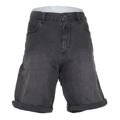 Denim shorts (Grijs) van Bowery Katoen, Elastaan