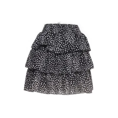 Skirt (Black, White) from In April 1986 Polyester