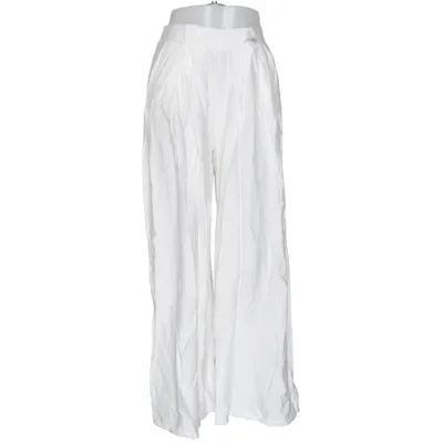 Pantalon patte d'éléphant (Blanc) de Aura Polyamide, Viscose