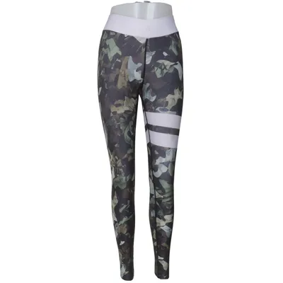 Sports tights (Green, Black, White) from Stronger Elastane, Polyester