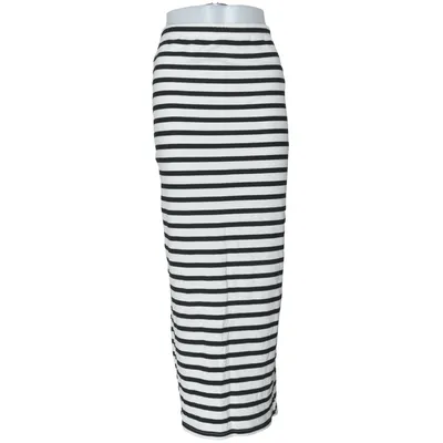 Jupe longue (Blanc, Noir) de Misu Élasthane, Viscose