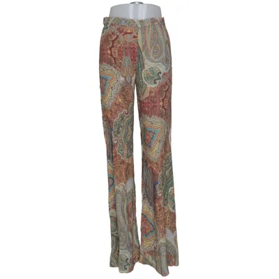 Pantalon patte d'éléphant (Multicolore) de Zara Woman Viscose