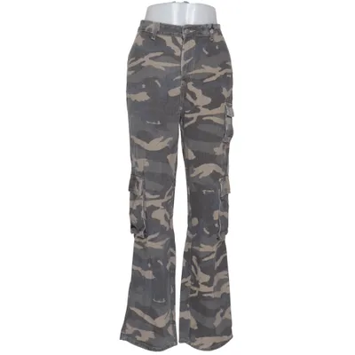 Cargo broek (Grijs, Beige) van Shein Katoen, Viscose