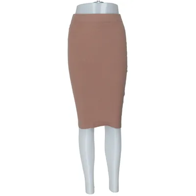 Rok (BIEN RIB MIDI SKIRT) van Bien Bleu Katoen, Elastaan