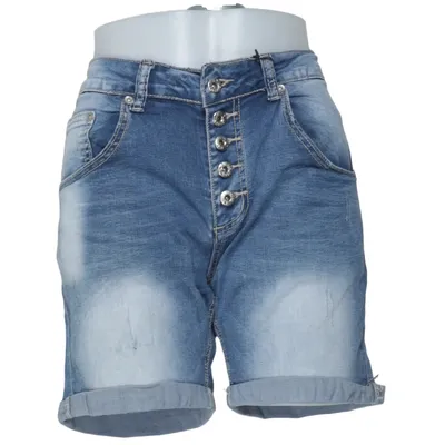 Short en jean (Bleu) de Chica London Coton, Élasthane