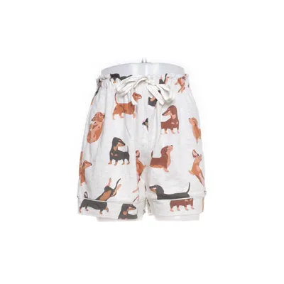 Pyjamashorts (Grijs, Bruin) van Next Katoen, Viscose