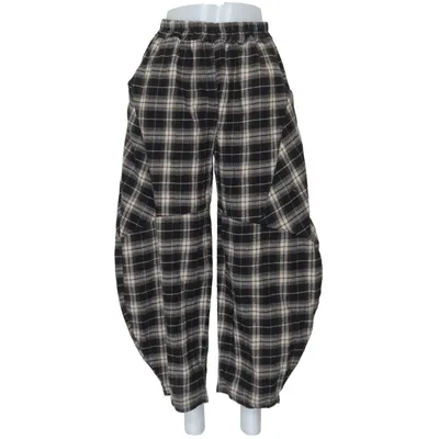 Byxor (Svart, Beige) från Made in italy Bomull, Polyester