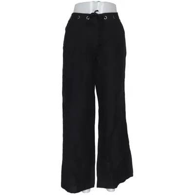 Pantalon (Noir) de Côté Femme Lin, Viscose